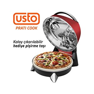 Usto 2855 Prati Cook Çok Amaçlı Pişirici Kırmızı