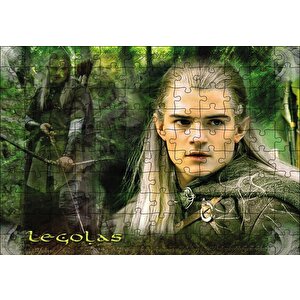 Yüzüklerin Efendisi Legolas Orlando Bloom Puzzle Yapboz Mdf Ahşap 120 Parça