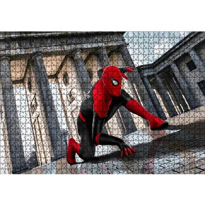 Spiderman Sütunlar Arasında Puzzle Yapboz Mdf Ahşap 1000 Parça