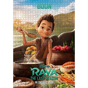 Boun Raya Ve Son Ejderha Görseli Puzzle Yapboz Mdf Ahşap 500 Parça