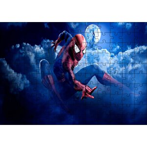 Marvel Karakteri Örümcek Adam Görseli Puzzle Yapboz Mdf Ahşap 120 Parça