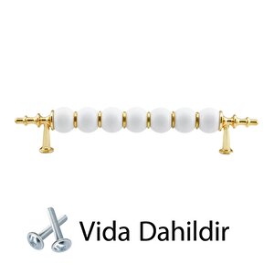 İnci Kulp 128 Mm Altın Gold Mutfak Kulpu Çekmece Dolap Kapak Kulbu Metal Mobilya Dolabı Kulpları
