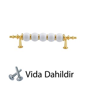 İnci Kulp 96 Mm Altın Gold Mutfak Kulpu Çekmece Dolap Kapak Kulbu Metal Mobilya Dolabı Kulpları