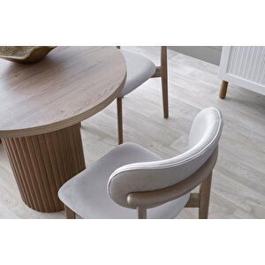 Majör Oval Yemek Masa Sandalye Takımı 90x170 Cm