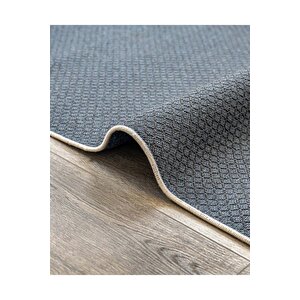 Klasik Kahverengi Salon&yolluk Dijital Baskılı Makinede Yıkanabilir Kaymaz Taban Saçaklı Halı Hk068