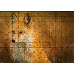 Tilki Artwork Puzzle Yapboz Mdf Ahşap 120 Parça