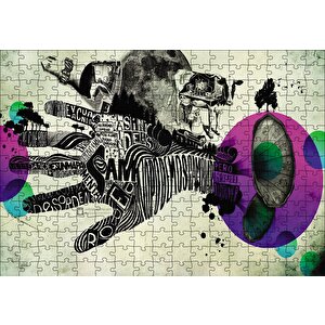 Hand Fingers Surrealism Puzzle Yapboz Mdf Ahşap 255 Parça