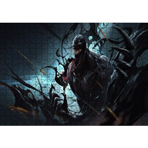Venom Crash Artwork Puzzle Yapboz Mdf Ahşap 500 Parça