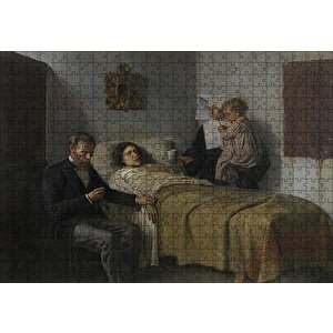 Science And Charity 1897 By Pablo Picasso Puzzle Yapboz Mdf Ahşap 500 Parça