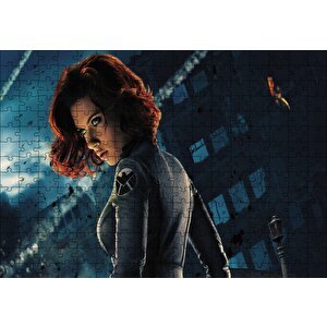 Scarlett Johansson Profil Puzzle Yapboz Mdf Ahşap 255 Parça