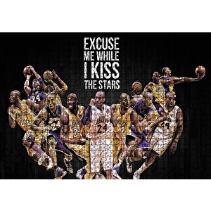 Kobe Bryant Özgürlük Puzzle Yapboz Mdf Ahşap 1000 Parça