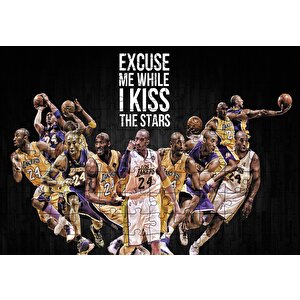 Kobe Bryant Özgürlük Puzzle Yapboz Mdf Ahşap 120 Parça