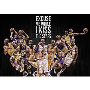 Kobe Bryant Özgürlük Puzzle Yapboz Mdf Ahşap 500 Parça