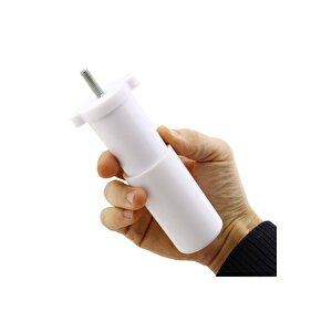 Gizli Mobilya Kanepe Sehpa Tv Ünitesi Koltuk Orta Destek Ayağı Ayarlanabilir 9.5 Cm Beyaz Baza Ayak