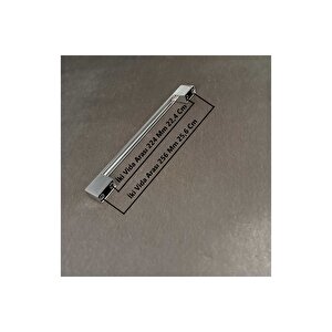 Star Parlak Krom Mutfak Dolap Çekmece Köprü Kulp 224 Mm 256 Mm (22,4 Cm - 25,6 Cm) 3 Adet