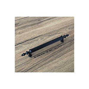 Şehzade Siyah Tv Ünitesi Vestiyer Yatak Odası Mutfak Dolap Çekmece Kulpu 192 Mm (19,2 Cm) 15 Adet