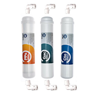 Aquaturk Su Arıtma Ihlas Aura Cebilon Plus 3'lü Filtre Seti Inline Sistem Eco Seri