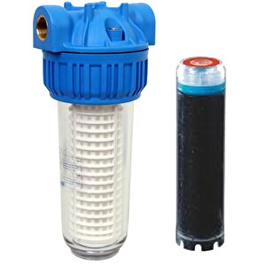 Aquafer 10'' Aktif Karbon Tüp Su Filtresi 1 İnc Su Tatlandırıcı