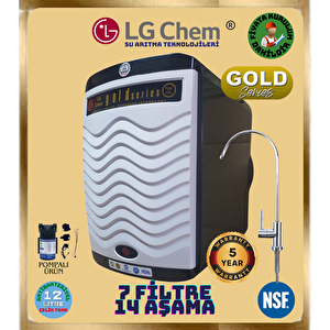 Lg Chem Gold Pompali Montaj Dahi̇l Si̇yah-beyaz Renk 14 Aşama 7 Fi̇li̇tre 12 Li̇tre Su Aritma Ci̇hazi