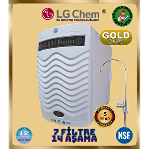 Gold Plus Ücretsi̇z Montaj Beyaz Renk 14 Aşama 7 Fi̇li̇tre 12 Li̇tre Su Aritma Ci̇hazi