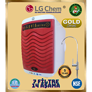 Lg Chem Gold Ücretsi̇z Montaj Beyaz-kirmizi 14 Aşama 7 Fi̇li̇tre 12 Li̇tre Su Aritma Ci̇hazi