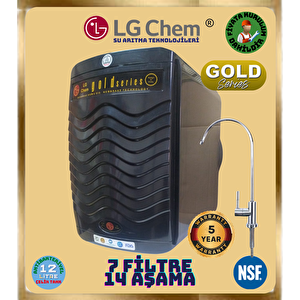 Lg Chem Gold Ücretsi̇z Montaj Si̇yah 14 Aşama 7 Fi̇li̇tre 12 Li̇tre Su Aritma Ci̇hazi