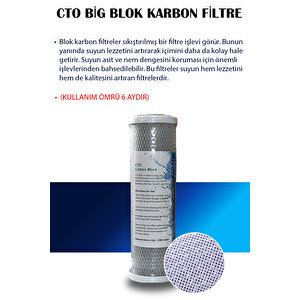 İhlas Cebilon Su Arıtma Cihazı Uyumlu Alkalin 6 Aşamalı 80 Gpd Süper Membranlı Filtre Bakım Seti