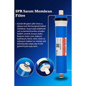 Yeni Nesil 80 Gpd Domestic Membran Yüksek Sarım Teknolojili Filtre