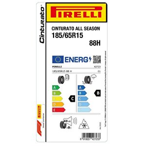 Pirelli 185/65r15 88h Cinturato All Seasons Pc01 Oto Dört Mevsim Lastiği (üretim: 2023)