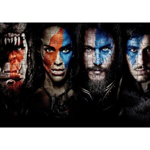 Warcraft Karakterleri Puzzle Yapboz Mdf Ahşap 120 Parça