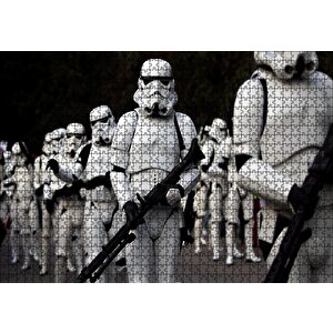 Star Wars Stormtroopers Puzzle Yapboz Mdf Ahşap 1000 Parça