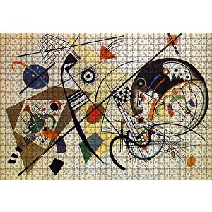 Kandinsky Sanat Resimleri Puzzle Yapboz Mdf Ahşap 1000 Parça