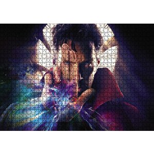 Dr. Strange Görseli Puzzle Yapboz Mdf Ahşap 1000 Parça