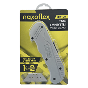 Naxoflex Tam Emniyetli Maket Bıçağı 2+1 Yedek Bıçaklı