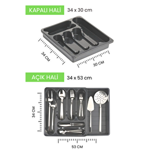 Uzayabilen Ayarlanabilir Pratik Çekmece Içi Kayar Kaşıklık