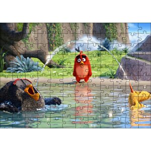 Kızgın Kuşlar Bilgelik Gölü Görseli Puzzle Yapboz Mdf Ahşap 120 Parça