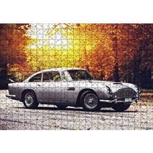 Aston Martin Klasik Otomobil Puzzle Yapboz Mdf Ahşap 500 Parça