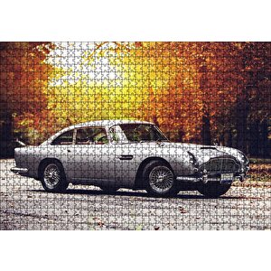 Aston Martin Klasik Otomobil Puzzle Yapboz Mdf Ahşap 1000 Parça