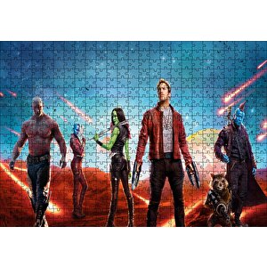 Guardians Of The Galaxy Vol 2 Kahramanlar Ve Meteorlar Puzzle Yapboz Mdf Ahşap 500 Parça