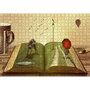 Yazarın Kreatif Dünyası Puzzle Yapboz Mdf Ahşap 500 Parça