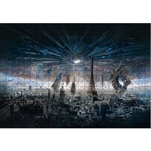 Independence Day Resurgence Paris Puzzle Yapboz Mdf Ahşap 500 Parça