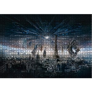 Independence Day Resurgence Paris Puzzle Yapboz Mdf Ahşap 1000 Parça