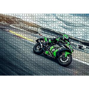 Kawasaki Ninja Zx 10 R Krt Edition Puzzle Yapboz Mdf Ahşap 1000 Parça