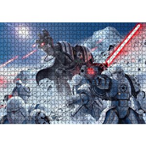 Star Wars Stormtroopers Darth Vader Warhammer Puzzle Yapboz Mdf Ahşap 1000 Parça