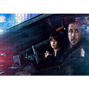 Blade Runner Ryan Gosling Ana De Armas Puzzle Yapboz Mdf Ahşap 500 Parça