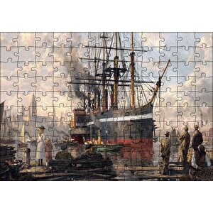 Anno 1800 Görseli Puzzle Yapboz Mdf Ahşap 120 Parça