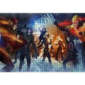 Okçular Ve Süper Kahramanlar Puzzle Yapboz Mdf Ahşap 1000 Parça