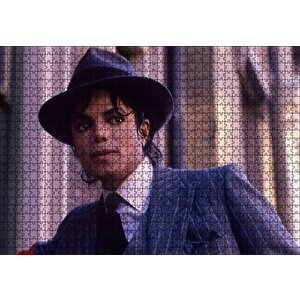 Michael Jackson Takım Elbiseli Puzzle Yapboz Mdf Ahşap 1000 Parça