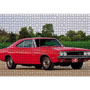 Dodge Charger 500 Otomobil Görsel Puzzle Yapboz Mdf Ahşap 1000 Parça