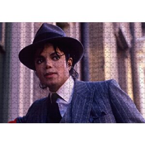 Michael Jackson Takım Elbiseli Puzzle Yapboz Mdf Ahşap 500 Parça